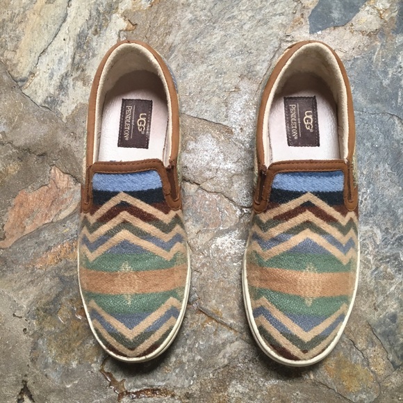 UGG Shoes - Ugg x Pendleton Fierce slip on sneakers chestnut